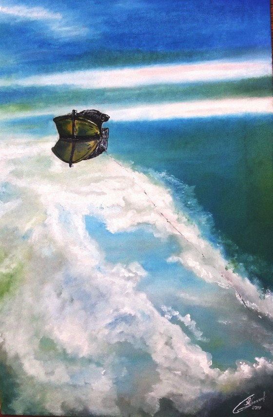 Painting маслом Невод в облака