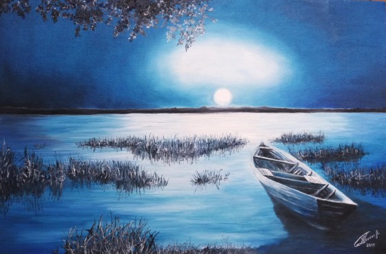 Painting маслом Ночь