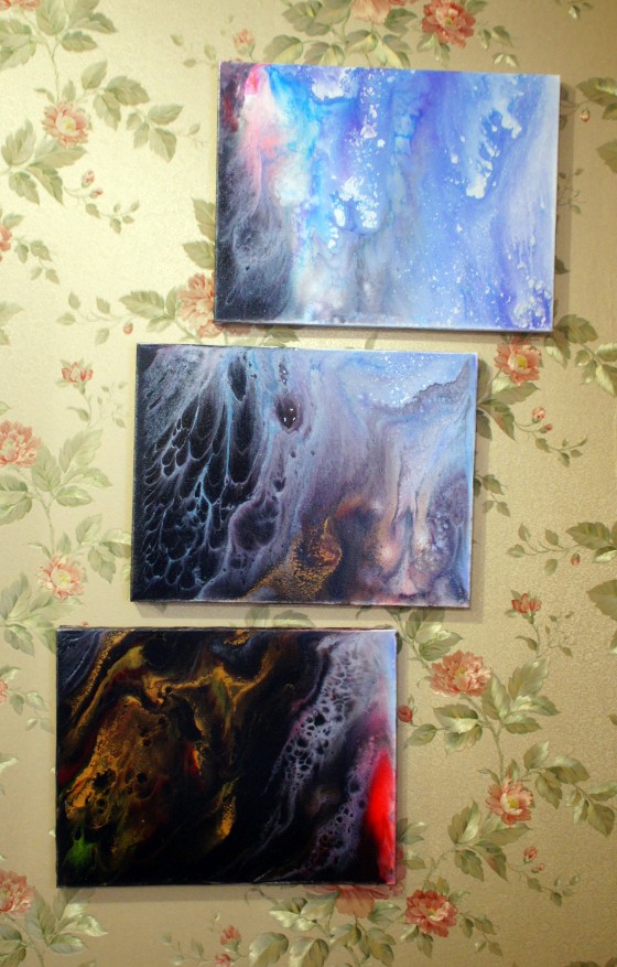 Painting акрилом Ад и Рай