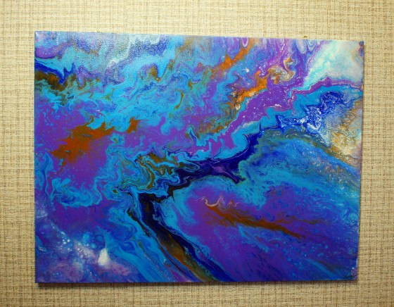 Painting акрилом Река