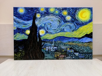 Painting маслом Репродукция "Звёздная ночь" 