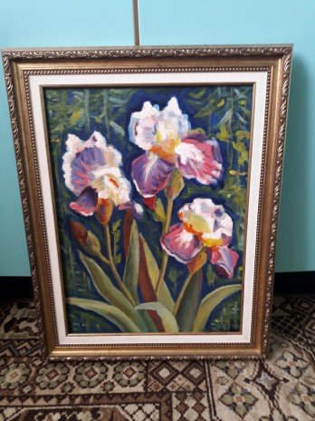 Painting маслом Ирисы
