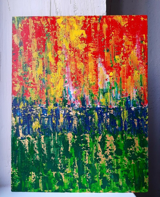 Painting акрилом Абстракция