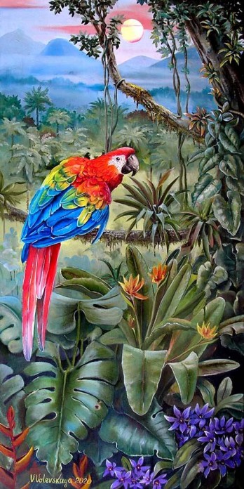 Painting маслом В сердце тропиков