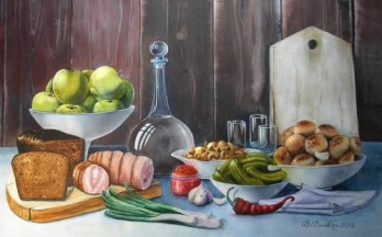 Painting акварелью Натюрморт