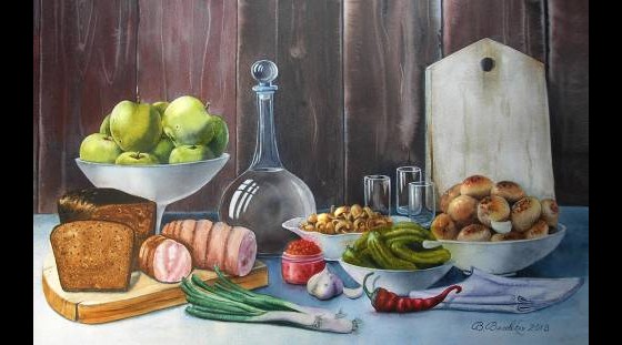 Painting акварелью Натюрморт