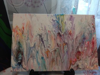 Painting акрилом Цветочное поле