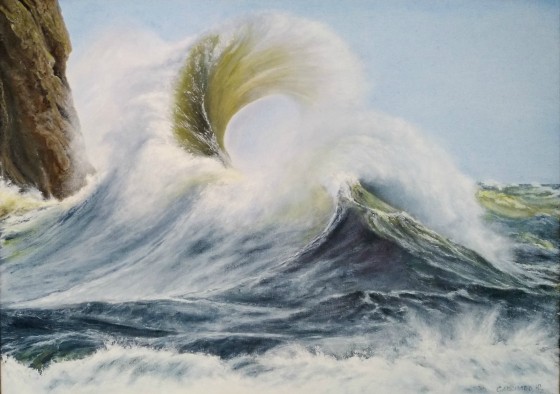 Painting маслом Морская стихия