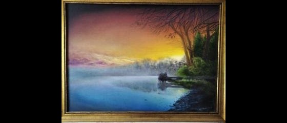 Painting маслом Зарождение дня