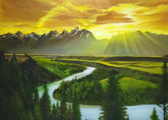 Painting маслом Мои просторы