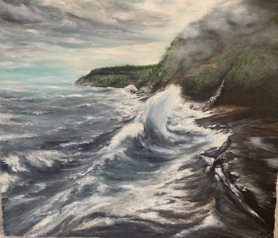 Painting маслом Где-то на побережье