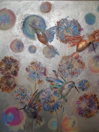 Painting акрилом КОЛИБРИ