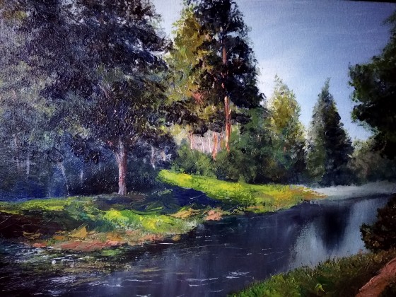 Painting маслом Весеннее настроение