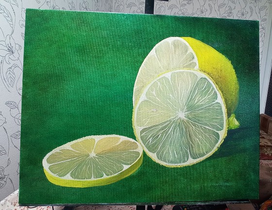Painting маслом Лимон 