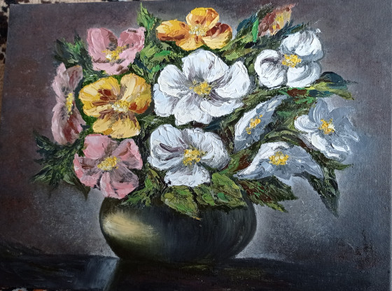 Painting маслом Букет 