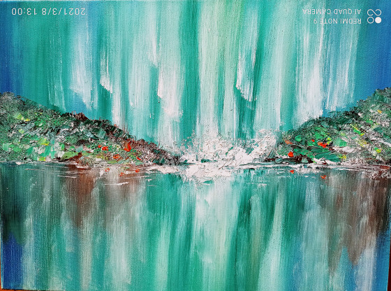 Painting маслом Водопад