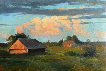 Painting маслом Закат