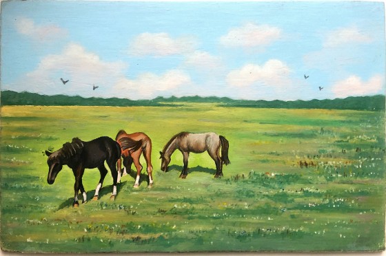 Painting маслом На лугу