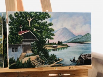 Painting акрилом Дальний Восток