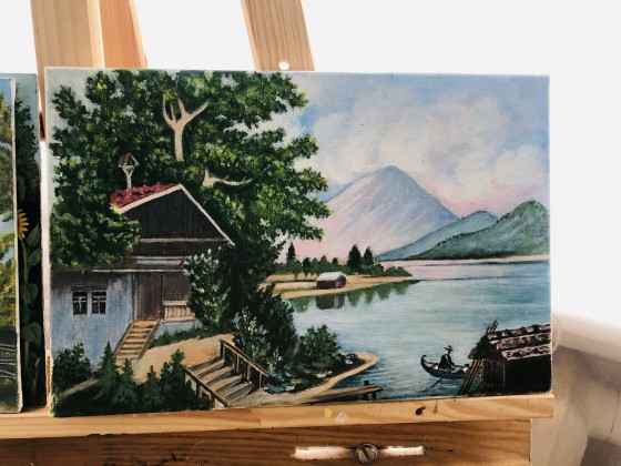 Painting акрилом Дальний Восток