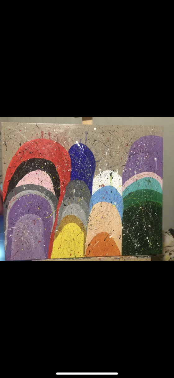 Painting акрилом Иллюзия 