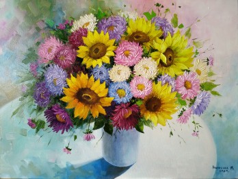 Painting маслом Осінній букет