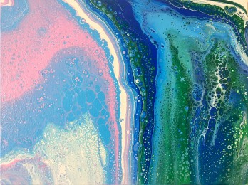 Painting акрилом Океан. Глубина