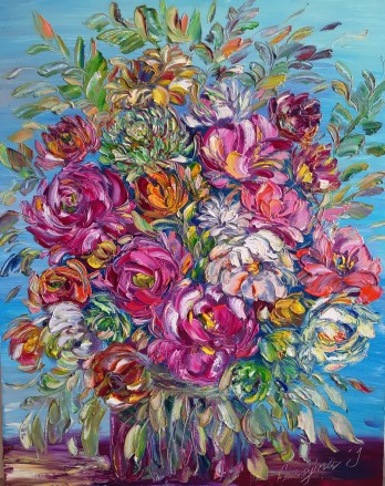 Painting маслом Букет 