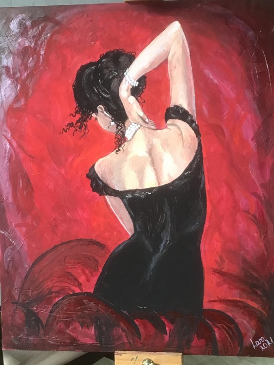 Painting акрилом Испанский танец