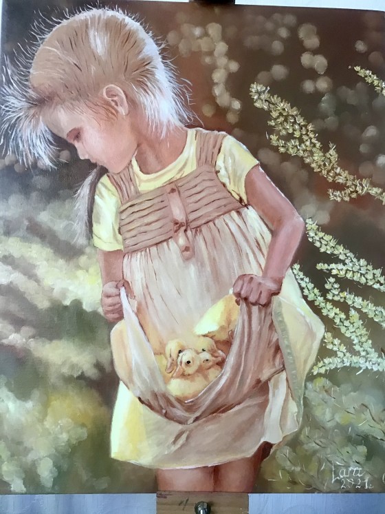 Painting маслом Моє сонечко