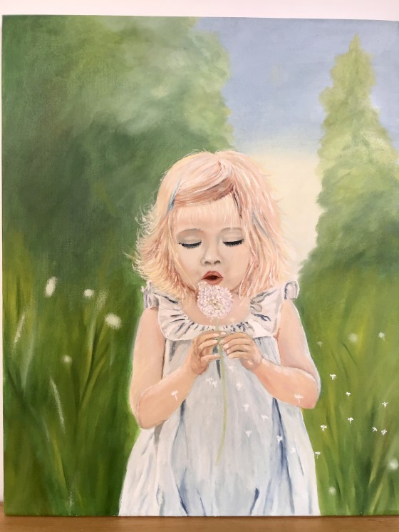 Painting маслом Любимый одуванчик 