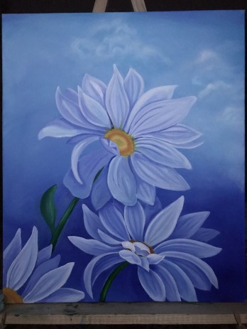 Painting маслом Біла Пелюстка