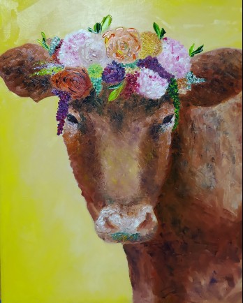 Painting маслом Нарядное настроение