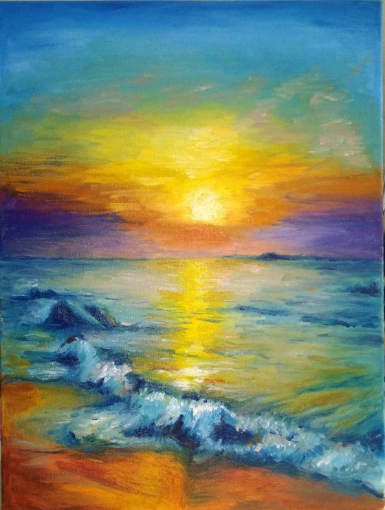 Painting маслом " Sea "