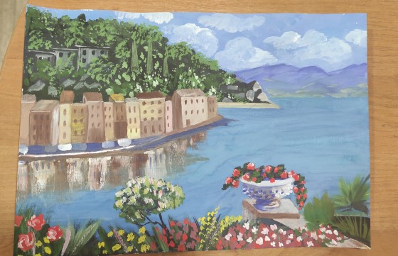 Painting гуашью Италия