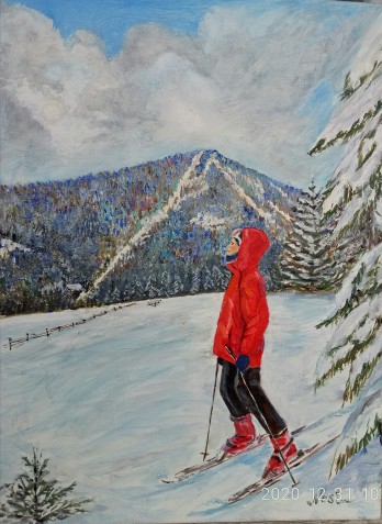 Painting маслом В Карпатах