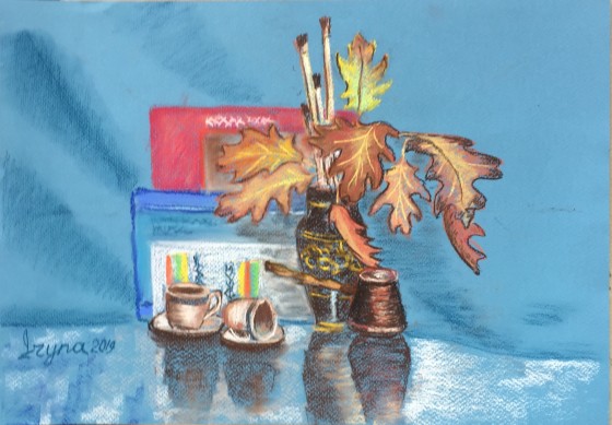 Painting пастелью Осеннее настроение