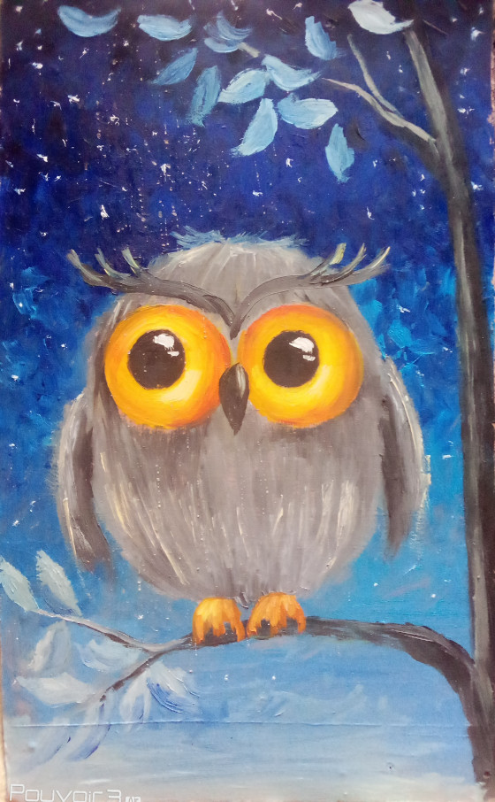 Painting маслом Совушка