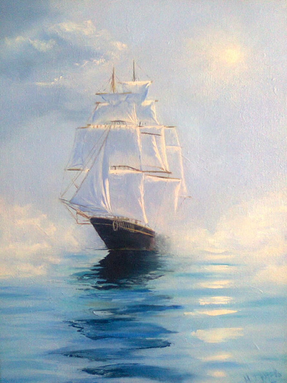 Painting маслом В тумане