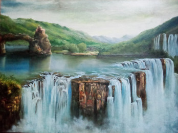 Painting маслом Картина "На краю земли"