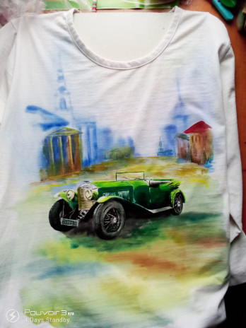 Painting акрилом Бентли
