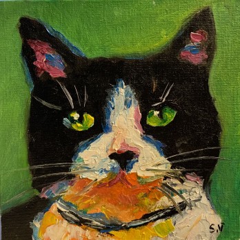 Painting маслом Кот