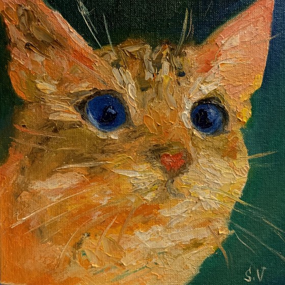 Painting маслом Котенок