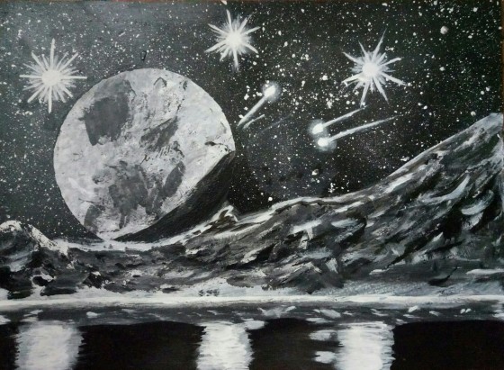 Painting акрилом Астрал