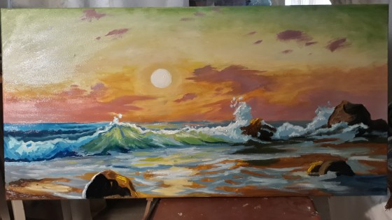 Painting маслом Рассвет