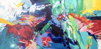 Painting маслом Райские птицы