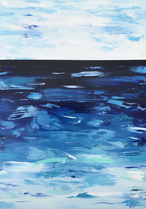 Painting маслом Горизонт. Море