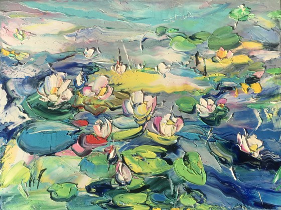 Painting маслом Волшебные кувшинки