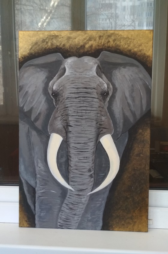 Painting акрилом Картина"СЛОН"