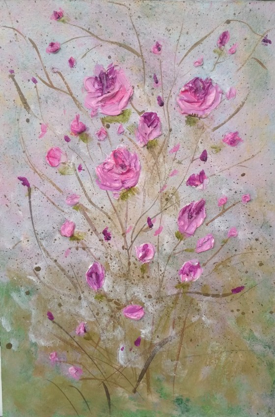 Painting акрилом "ЦВЕТЫ"